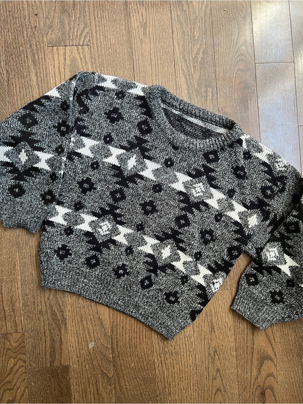 Vintage-esque grandpa old man kids sweater size XS 4/5/6